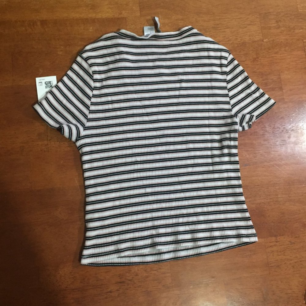 Divided Striped Top - Picture 2 of 8